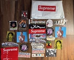 Supreme Box Logo Sticker Set Arabic Art Dealer Cnn Tape Evolution Parachute Bag. Fixed Price $49.99.
