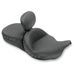 Mustang Seats Smooth Black Studded Super Touring W/driver Backrest - 79586. Fixed Price $1000.00.