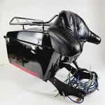 Harley 97-08 Electra Glide Ultra King Black Tour Pack Pak Trunk Backrest Cracked. Fixed Price $240.03.