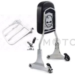 Skull Sissy Bar W/ Luggage Rack For Harley Fxst Flst 2000-UP Softail 1984-1999. Fixed Price $175.99.