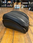 Saddlemen Cruis'n Deluxe Black Leather Saddlebag & Supports Fits Harley Davidson. Fixed Price $350.00.