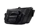 Motorcycle Saddlebag Pvc Black, Chopper Biker Storage Luggage New- Free Shipping. Fixed Price $169.99.