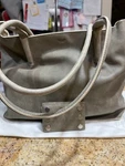 Nwt Hammitt Oliver Zip Handbag Tote Pewter Leather W/matching Wallet & Dust. Fixed Price $379.95.