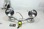 #2 01-11 Harley Flsts Fxsts Springer Softail Oem Chrome Auxiliary Lamp Mount. Fixed Price $325.00.