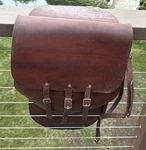 Vintage Old West Leather Saddlebags For Horseback Riding Motorcycle. Fixed Price $150.00.