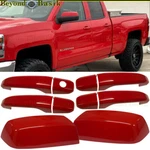 2014-2018 Chevy Silverado Sierra Door Handle Covers+mirrors WA9260 Victory Red. Fixed Price $97.29.