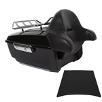Black King Pack Luggage Trunk Backrest For Harley Davidson Touring Glide 14-26. Fixed Price $215.00.