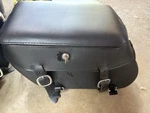 Leather Pros S/bag Softail Plain LP3200. Fixed Price $500.00.