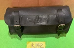 Harley Oem Black Handlebar 11" Fork Tool Bag Pouch #91743-87T & Shield Logo. Fixed Price $29.95.