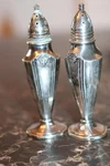 Vintage Oxford Silver Plated Salt & Pepper Shakers #395 Lead Base. Fixed Price $35.99.