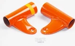 1970'S Nos Moto Guzzi Robin Moped Rh Lh Headlight Mounts Brackets Ears Orange. Fixed Price $49.99.
