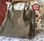 Vintage Hammitt Lg Tote "oliver" Pewter Suede Shoulder Bag - Studded. Fixed Price $180.00.