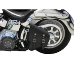 Motorcycle Motorbike Harley Style Single Side Leather Softail Swingarm Bag Left. Fixed Price $85.93.