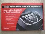 New Show Chrome Big Bike Parts Can-am Spyder F3 Trunk Luggage Rack 41-355. Fixed Price $148.95.