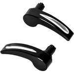 Hogworkz Black Slash Sddlebag One Touch Lid Levers - HW157804. Fixed Price $69.98.