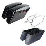 Hard Saddlebags & Conversion Bracket Fit For Harley Dyna Super Glide 2008-2017. Fixed Price $279.80.