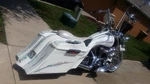 97-08 Harley Davidson Stretched Bags Rear Fender For Touring Flh. Fixed Price $799.00.