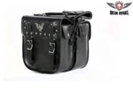 Motorbike Black Leather Saddlebag Eagle & Waterproof Pvc Motorcycle Luggage. Fixed Price $89.99.