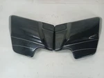 Harley-davidson 2012 Road Glide Side Covers Vivid Black W/silver Stripe. Fixed Price $90.25.