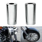 Chrome Fork Slider Cover Cowbells Harley Electra Street Tour Glide Road King. Fixed Price $58.98.