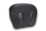 Mustang Deluxe Chopped Tour-pak Backrest Pad Diamond Gunmetal Stitch #88440GM. Fixed Price $255.00.