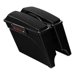 Vivid Black 5" Stretched Extended Hard Saddlebags For Harley Touring Flt 93-2013. Fixed Price $209.50.