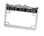 Drag Specialties 28-6014-BC732 Live To Ride License Plate Frame. Fixed Price $34.15.