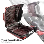 Black King Pack Trunk Insert Liner Red Stitching For Harley Touring 14-2025. Fixed Price $50.99.