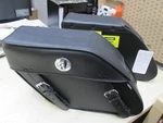 Roadkrome Edge Rigid Saddlebag Set - Plain Slant 20" X 11.5" 7.5" Locking. Fixed Price $229.95.