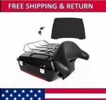 Chopped Tour Pack Trunk Backrest Rack For 97-13 Harley Road King Street Glide. Fixed Price $337.41.
